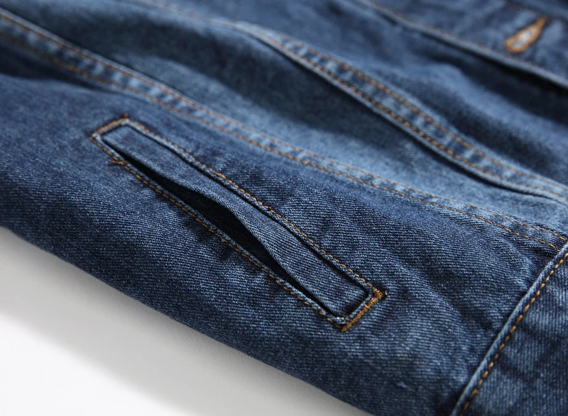 Vintage Designer Fashion Men Jacket Dark Blue Simple Denim Jacket Men Casual Coat Streetwear Large Size M-5XL Classical Jackets Vintage Designer Fashion Men Jacket Dark Blue Simple Denim Jacket Men Casual Coat Streetwear Large Size M-5XL Classical Jackets