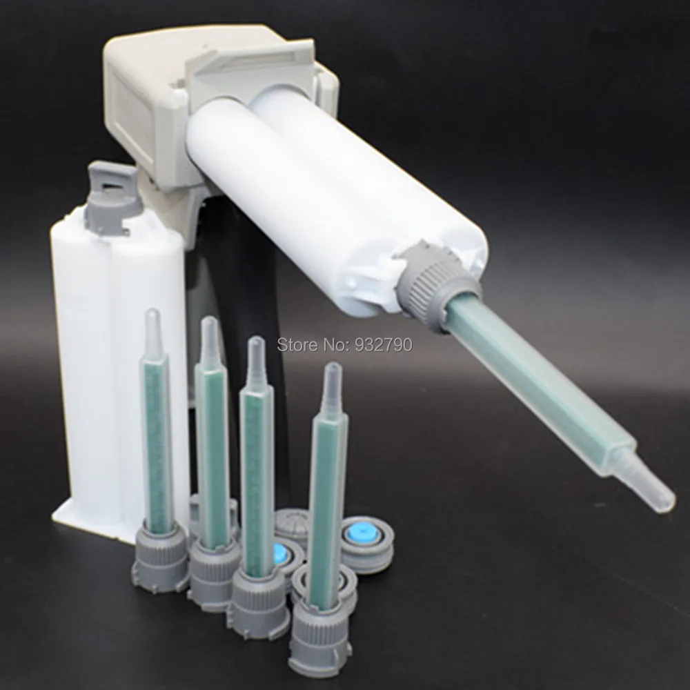 50ml 1:1 Epoxy Adhesive Gun Manual Dual Component Adhesive Applicator Gun + 2pcs 50ml Mix Cartridges + 5pc Static Mixing Nozzles 50ml 1:1 Epoxy Adhesive Gun Manual Dual Component Adhesive Applicator Gun + 2pcs 50ml Mix Cartridges + 5pc Static Mixing Nozzles