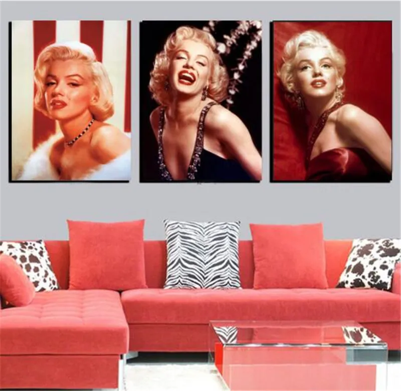 Home Decor Marilyn Monroe Canvas Painting Modern Realist Figure