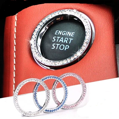 

Car-styling Start Stop Button Ignition Key Ring For Hyundai ix35 iX45 iX25 i20 i30 Sonata,Verna,Solaris,Elantra,Accent