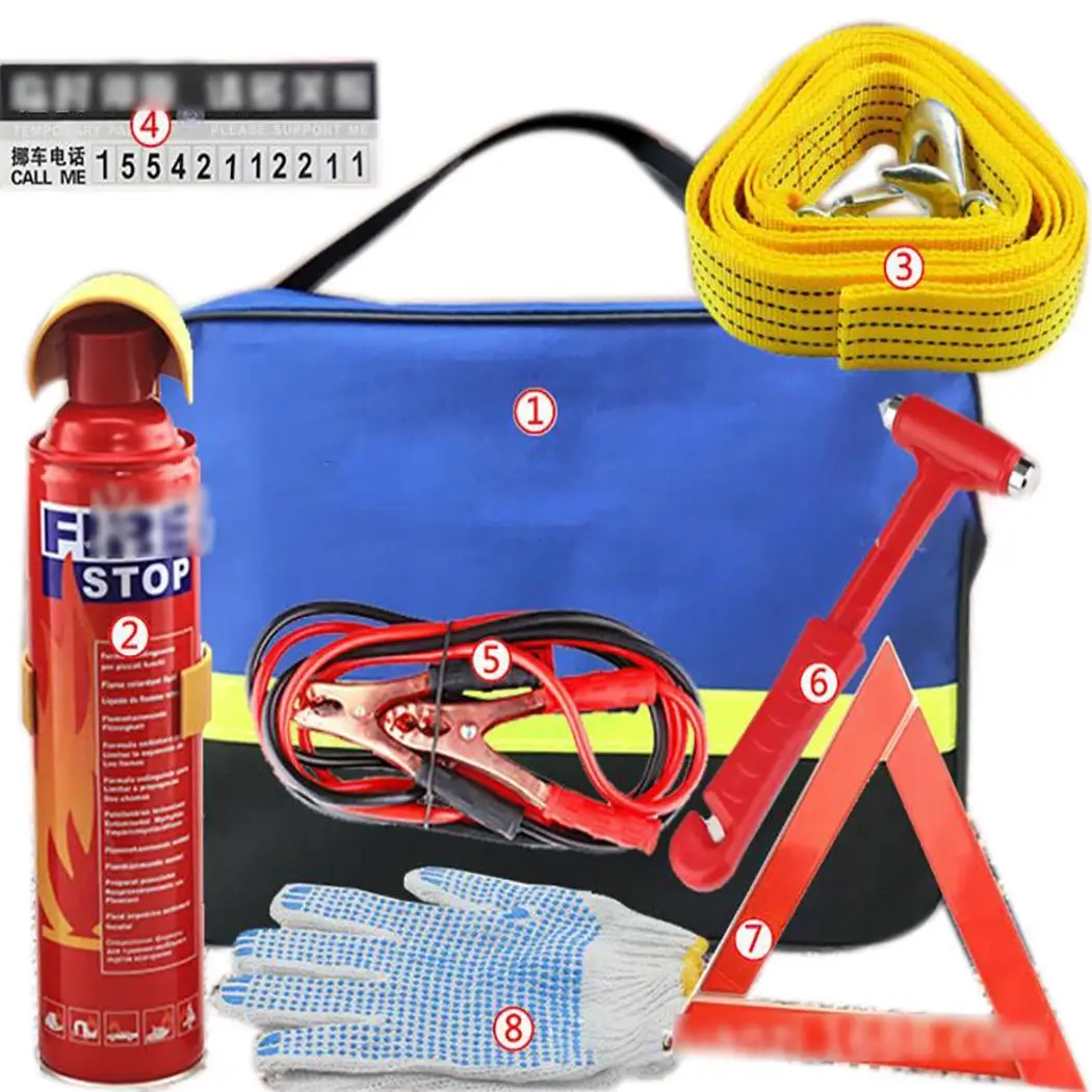 

Fire Extinguisher Safety Hammer First Aid Suitable for travel and outdoor use. Set Emergency Zip Car Kit