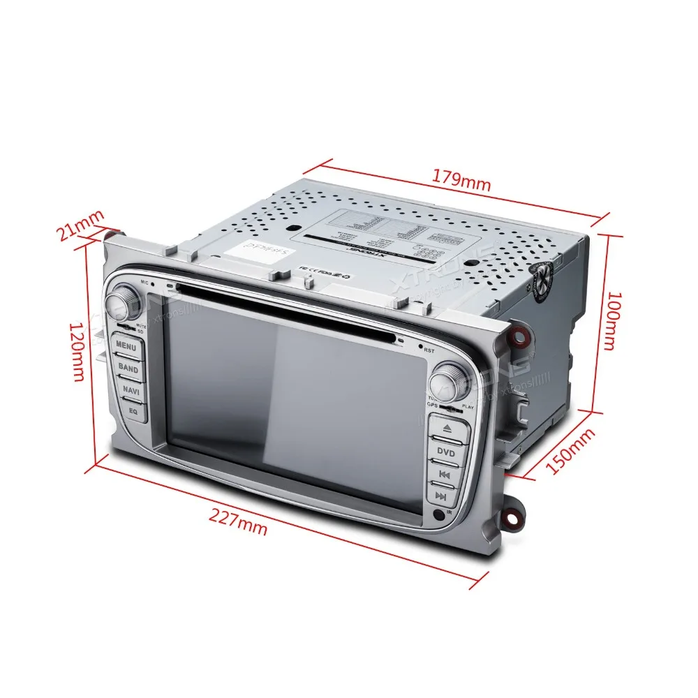 Excellent 7" Silver Special Car DVD for Ford Focus II 2008-2011 & Ford C-Max 2008-2011 & Ford Mondeo 2008-2011 & Ford S-Max 2008-2011 3