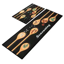 40X60+ 40X120 см/комплект Non-slip Кухня коврик еда печатных входной Коврик для прихожей ковер гостиная; зал athroom ковер 2 шт. в комплекте