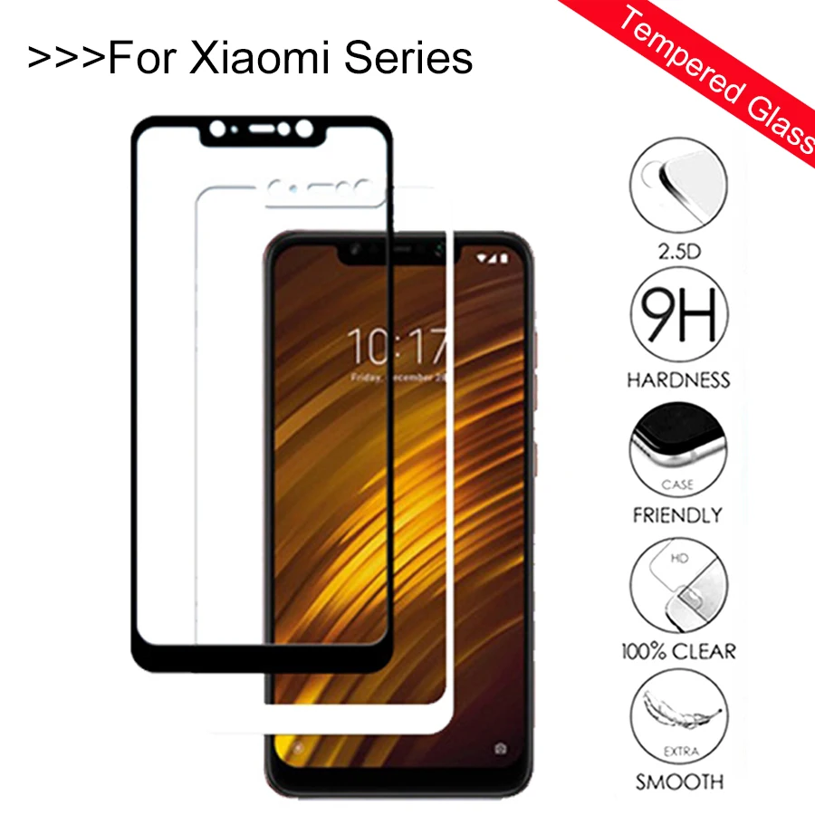 Защитное стекло для Xiaomi Pocophone F1 закаленное Защита экрана xiaomi Poco F 1 глобальная