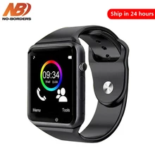 Смарт-часы без границы Bluetooth A1, спортивные наручные часы с поддержкой 2G SIM TF камеры, умные часы для телефона Android PK GT08 DZ09 iwo 8 Y1