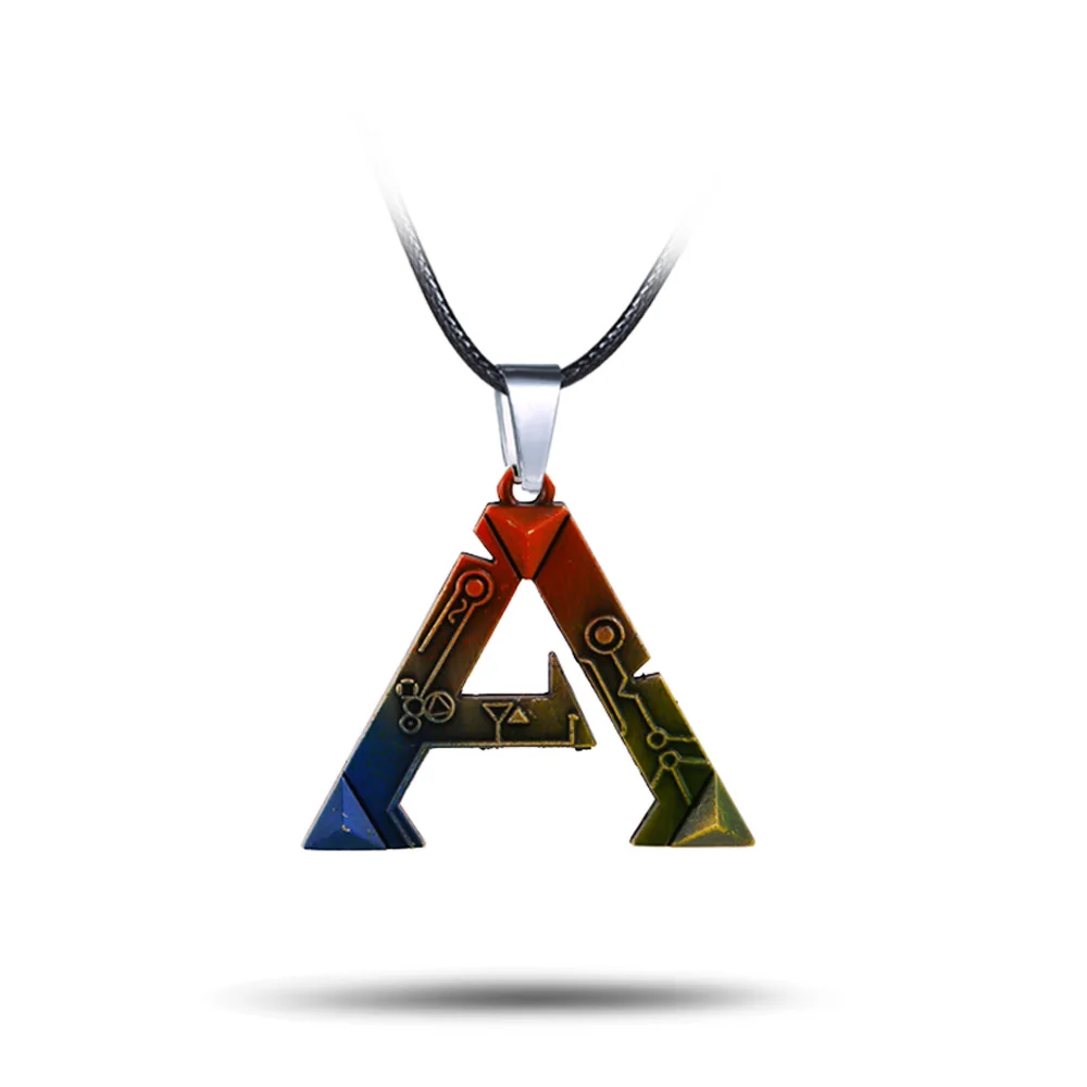 Аниме Винтажные Ювелирные изделия Подвески с буквой а ожерелье ARK Выживание