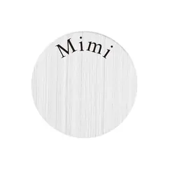 Лазерная печать 22 мм нержавеющая сталь подвешиваемый кулон пластина mimi