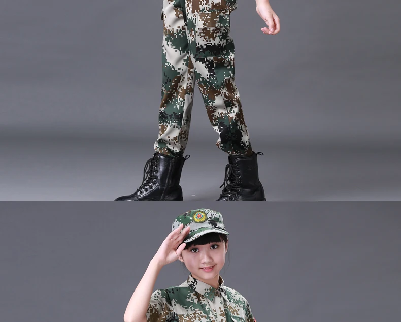 Детская одежда в армейском стиле; военная форма для подростков; камуфляжная форма; детская военная форма для малышей; Карнавальный костюм для девочек; 90