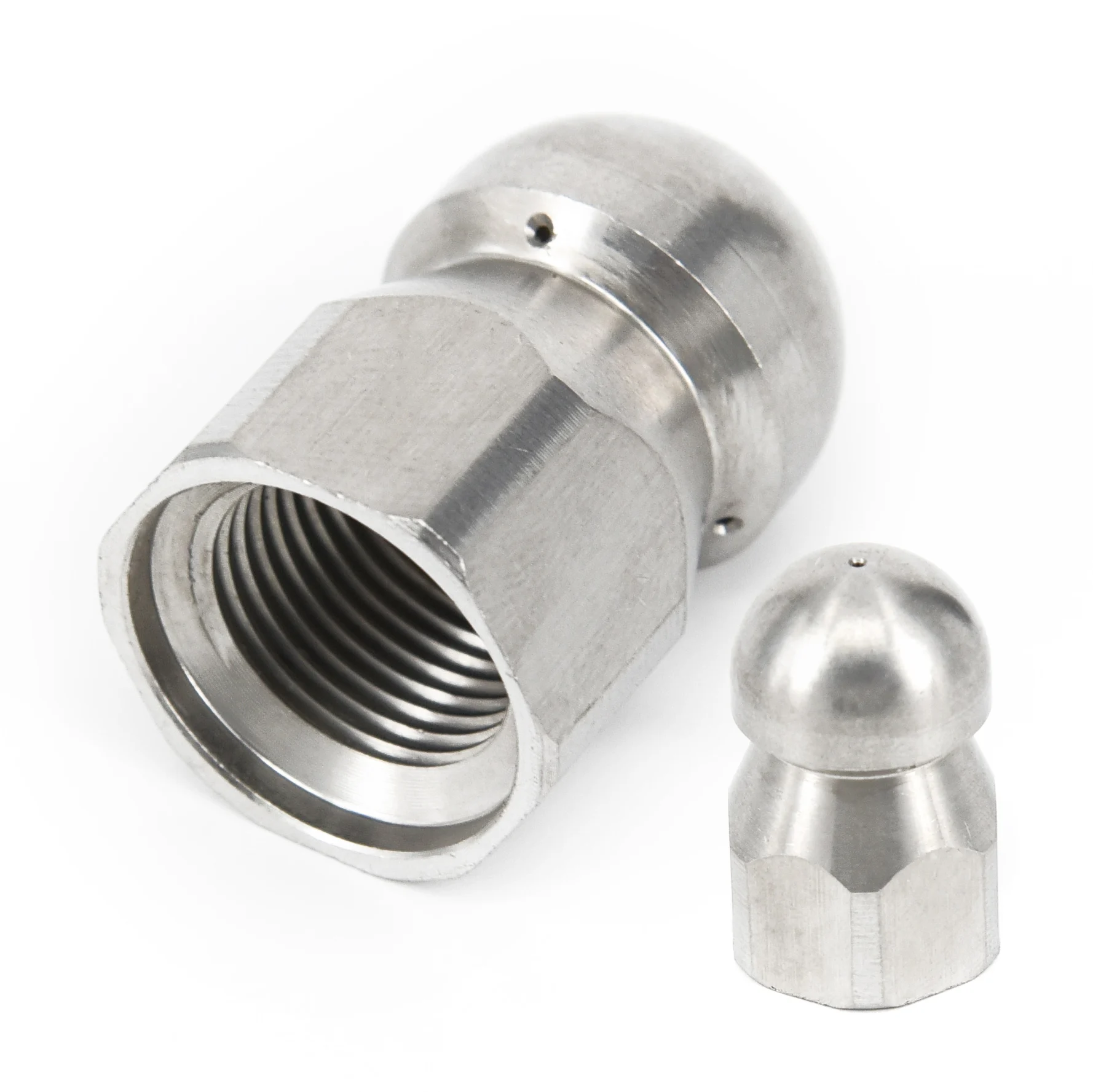 

3/8 1/2F Pressure Washer Drain Sewer Cleaning Pipe Jetter Rotary Nozzle 5 Jet