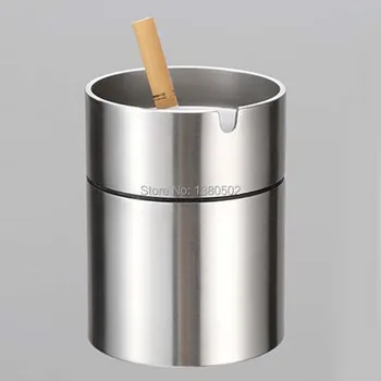 

Hot Fashion stainless steel metal car ashtray With Lids Lighters&Smoking tool Gift For Friend