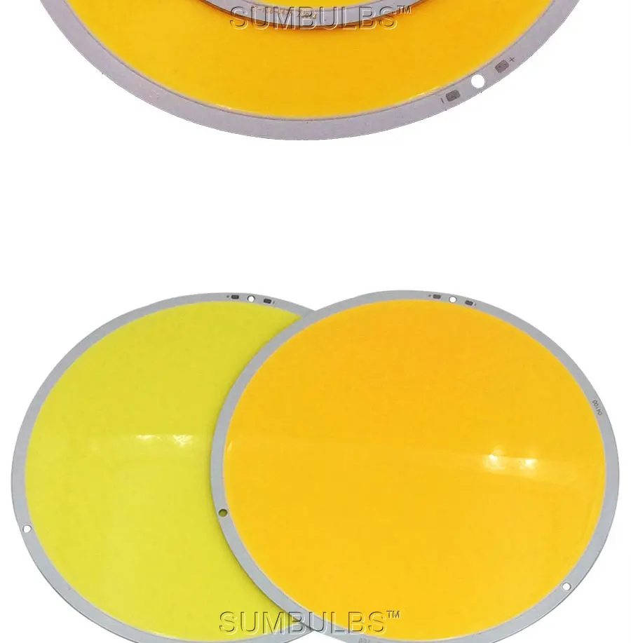 108mm 160mm Circular LED Chip COB Board Light 12V 50W 200W Super Bright Warm Cold White Rounded COB Lamp DC12-14V Sun Moon COB (7)