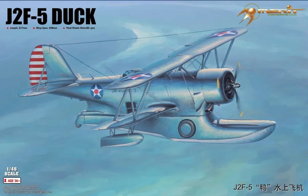 

Trumpet 64805 1:48 American J2F-5 "duck" Water Plane Assembly Model Building Kits Toy