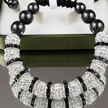 Высокое качество t3434 l90 10 мм мяч бисер кристаллы браслет. Новое поступление! Продвижение ювелирных изделий