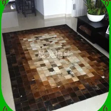 Модный художественный ковер Натуральная Воловья кожа ковровое покрытие