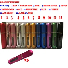 5ML Empty Travel Mini Portable Refillable Perfume parfum Atomizer Spray Bottles cosmetic containers For Spray Scent Pump Case