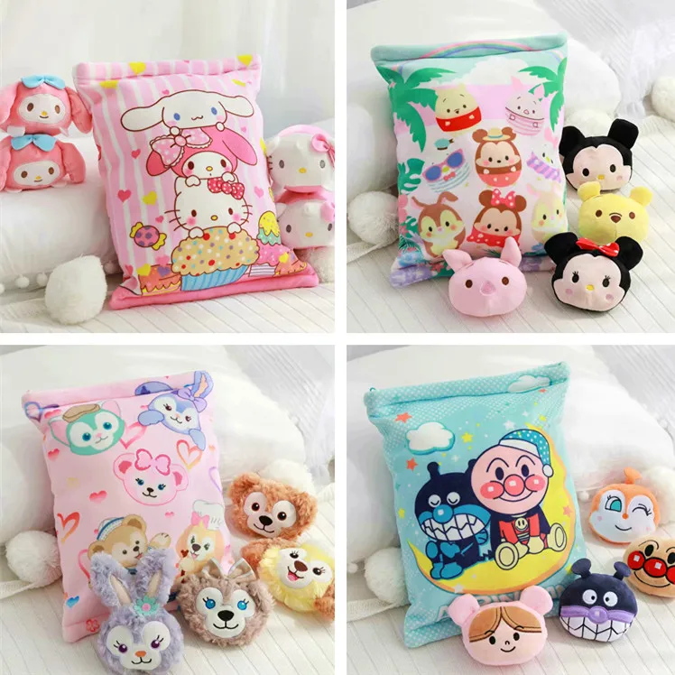 

A large bag of Soft Pillow Toy TSUM TSUM Cinnamoroll Cartoon Plush Doll For Girl Kids Gift