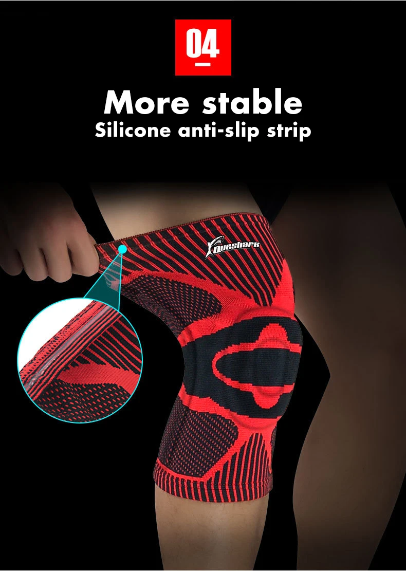 1 шт. 3D трикотажные силиконовые наколенники для баскетбола, волейбола, коленной чашечки, спорта, фитнеса, тяжелой атлетики, поддержка колена на весну