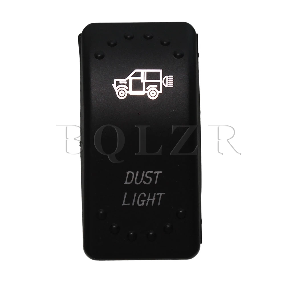 

BQLZR White Light LED Dust Light 3Pin ON-OFF Automotive Rocker Switch DC12-24V