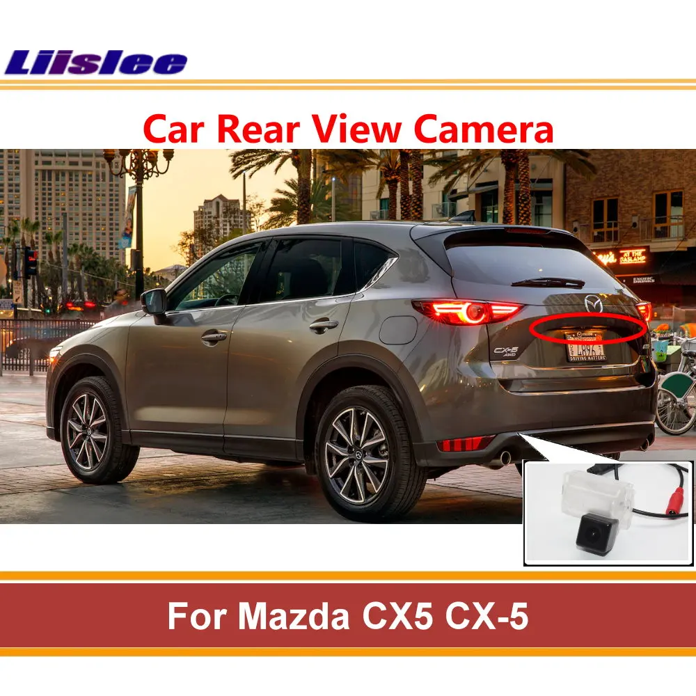 

Liislee For Mazda CX5 CX-5 2018～2019 Rear View Back Up Camera Reverse Parking Camera License Plate Lamp Night Vision AUTO CAM
