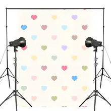 5x7ft Colorful Heart-shaped Pattern Photography Backdrop Simple Style Background Kids Photo Studio Backdrop Props Wall 5x7ft Colorful Heart-shaped Pattern Photography Backdrop Simple Style Background Kids Photo Studio Backdrop Props Wall