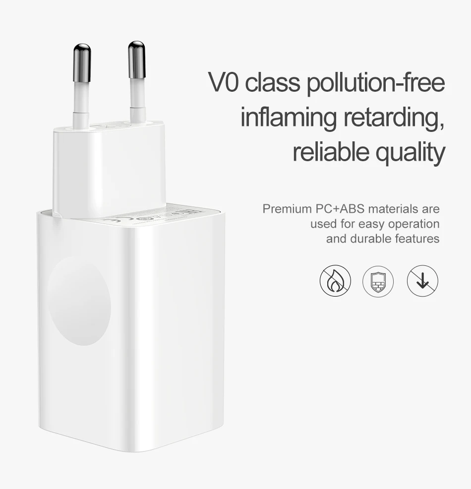 Baseus 24W Quick Charge 3.0 USB Charger for iPhone X xr QC3.0 Xiaomi