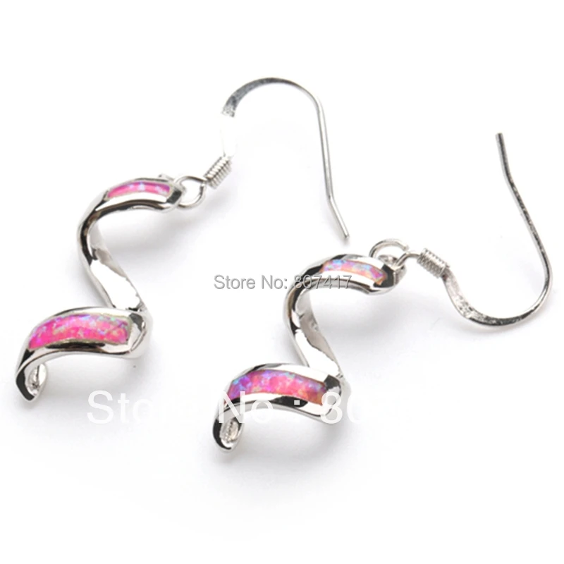 font b Trendy b font Pink Kunzite opal font b Silver b font Plated Promotion