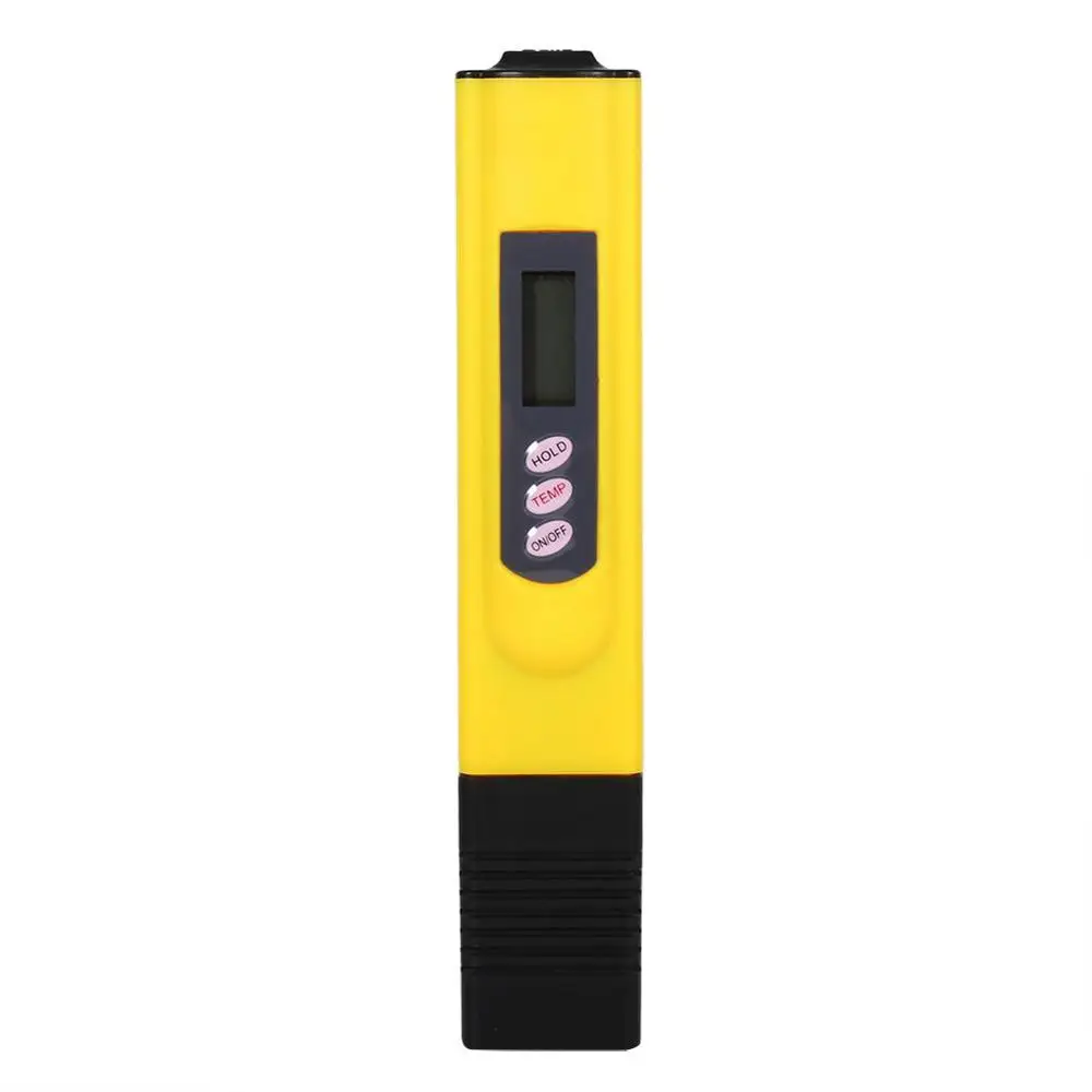 Портативный цифровой ЖК-дисплей TDS Метр качество воды тестирование ручка Чистота фильтр TDS тестер 0-9990 стр./мин температура воды Тестер Точная - Цвет: Цвет: желтый