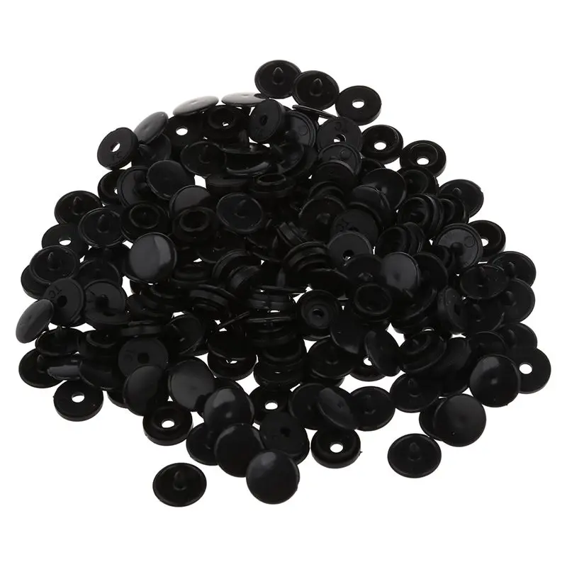 

Promotion! 50 pcs T3 KAM SNAPS press studs Scrapbook Sewing buttons black