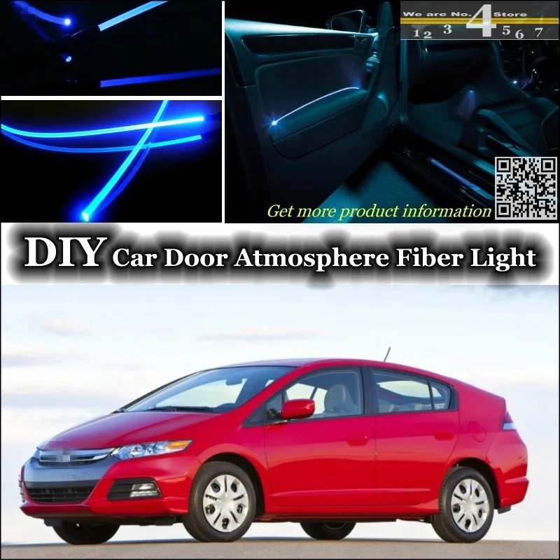 For HONDA Insight ZE HYBRID interior Ambient Light Tuning Atmosphere Fiber Optic Band Lights Inside Door Panel illumination | Автомобили и