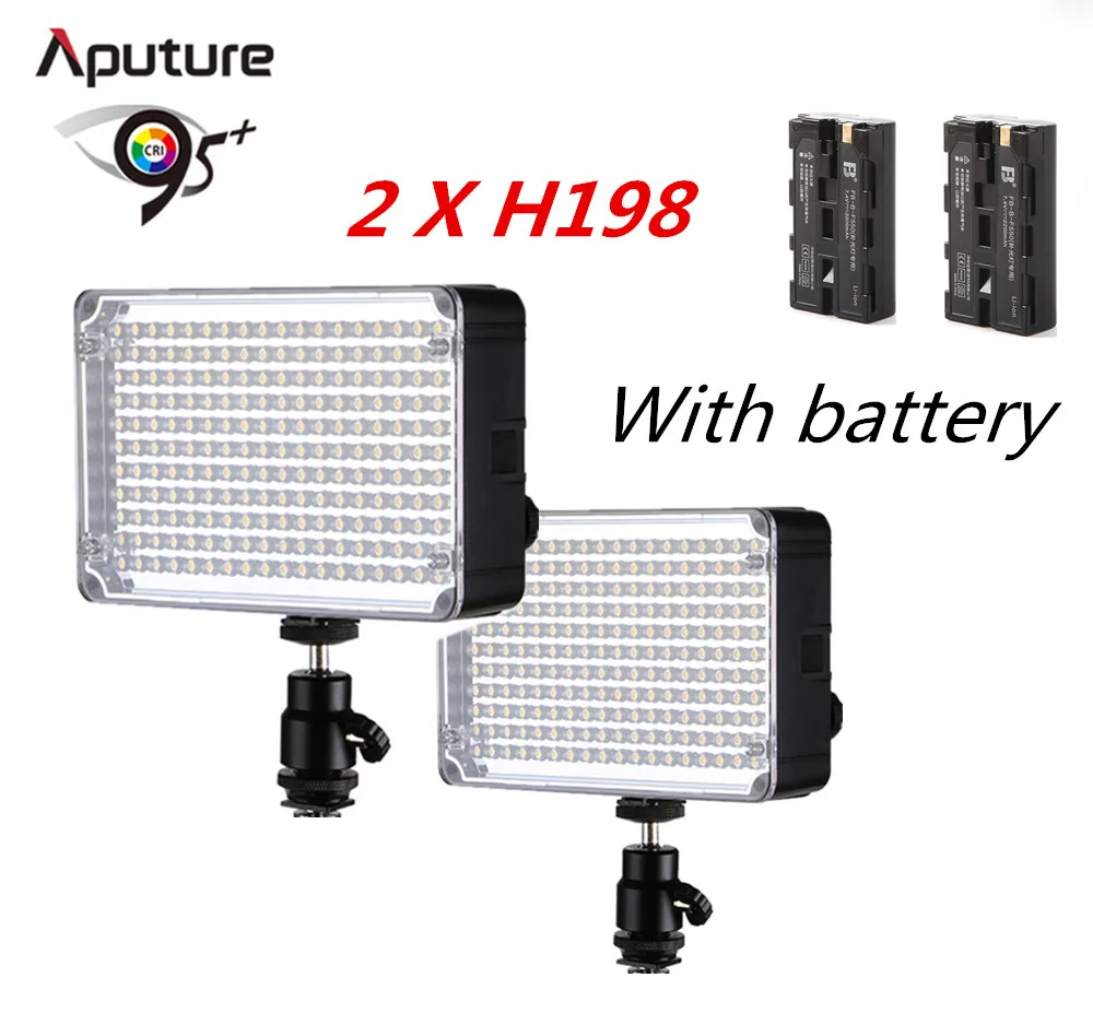 

Aputure 2 X H198 Amaran CRI 95+ On Camera Daylight Temperature Light with Battery