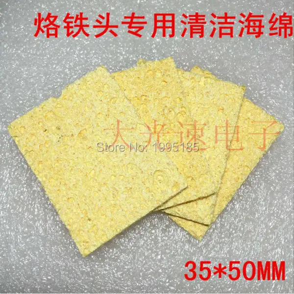 Clean tool 20pcs High Temperature Enduring Condense Electric Welding Soldering Iron Cleaning Sponge Yellow New Arrival Hot | Инструменты