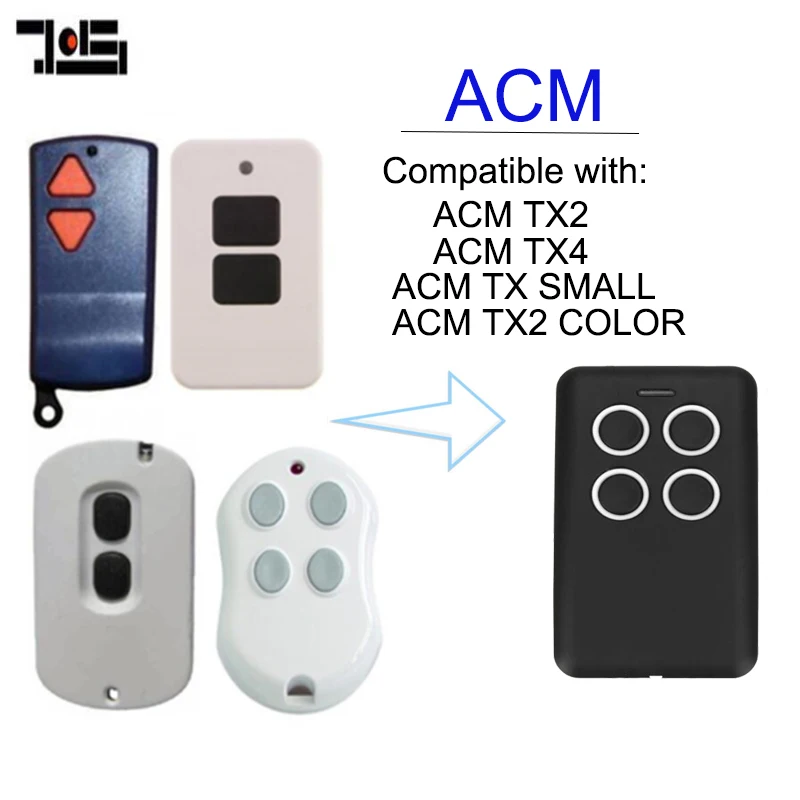 

Multi frequency for ACM TX2, ACM TX4, ACM TX SMALL, ACM TX2 COLOR duplicator remote 280-868mhz