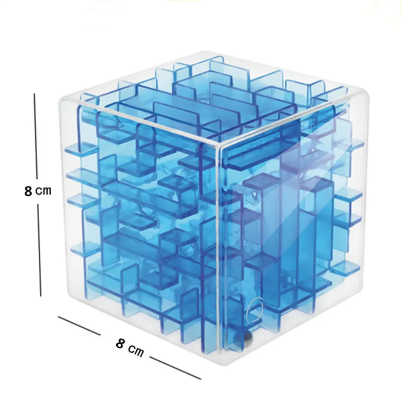 

8cm Maze Magic Cube Puzzle Speelgoed 3D Speed Cube Labyrinth Rolling Ball Toys Puzzle Game Cubos Magicos Learning Toys