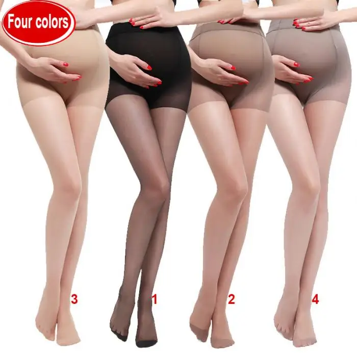 Летние женские тонкие Беременные колготки для будущей мамы беременность ноги эластичные брюки с высокой посадкой чулочно-носочные