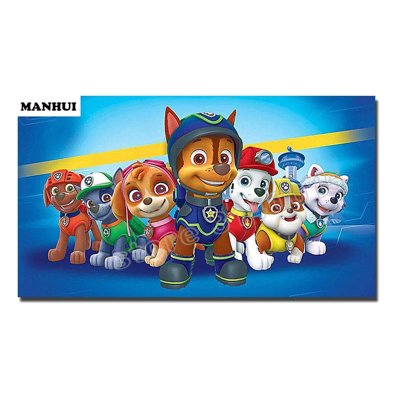 

New DIY Diamond Painting Cartoon dogs Pattern Needlework Mosaic Full Square Drill 5D Diamond embroidery Decor Painting ABC420
