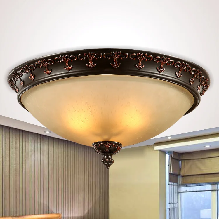 

New American Country Retro Bedroom Lamp Ceiling Lamp Iron Lamps Aisle Porch Lamp Lighting Living Room Balcony Restaurant Light