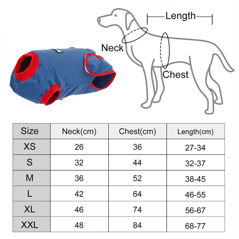 Dog Clothes Recovery Suit For Dog Sterilization Care Wipe Medicine Prevent Lick After Surgery Wear Weaning Suit For Dog Cats Pet