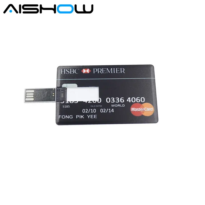 4G8G16G32GBankCreditCardShapeUSBFlashDrivePenDriveMemory