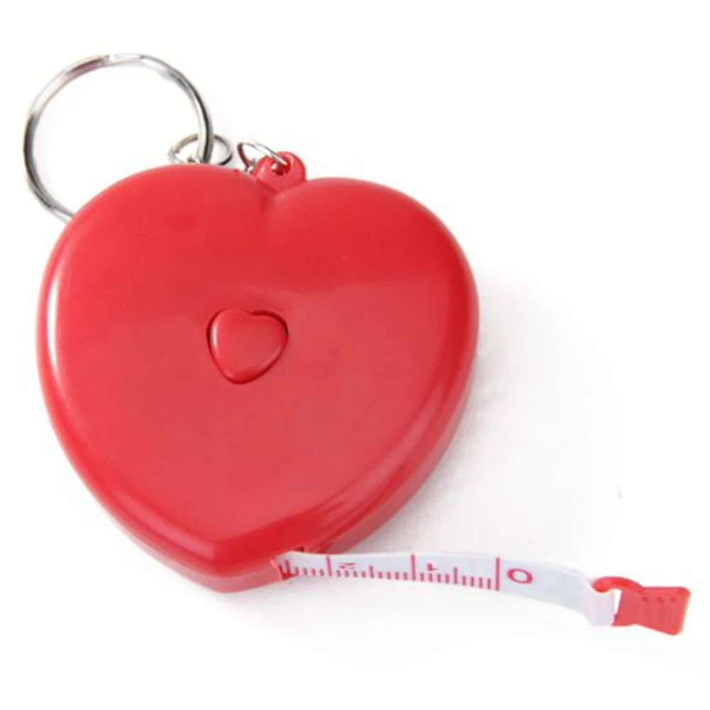 

New 150CM Mini Small Heart Shape Tape Measuring Tape High Quality tapeline Cute Meter Tape accessory Tailor Tool Ruler 3 Colors
