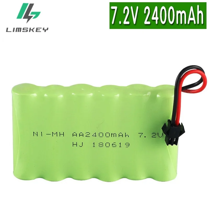 Ni-mh 2400mah 7,2 v перезаряжаемая батарея 7,2 v батарея 6* AA NIMH аккумулятор для дистанционного управления электрические игрушки автомобили лодки освещение