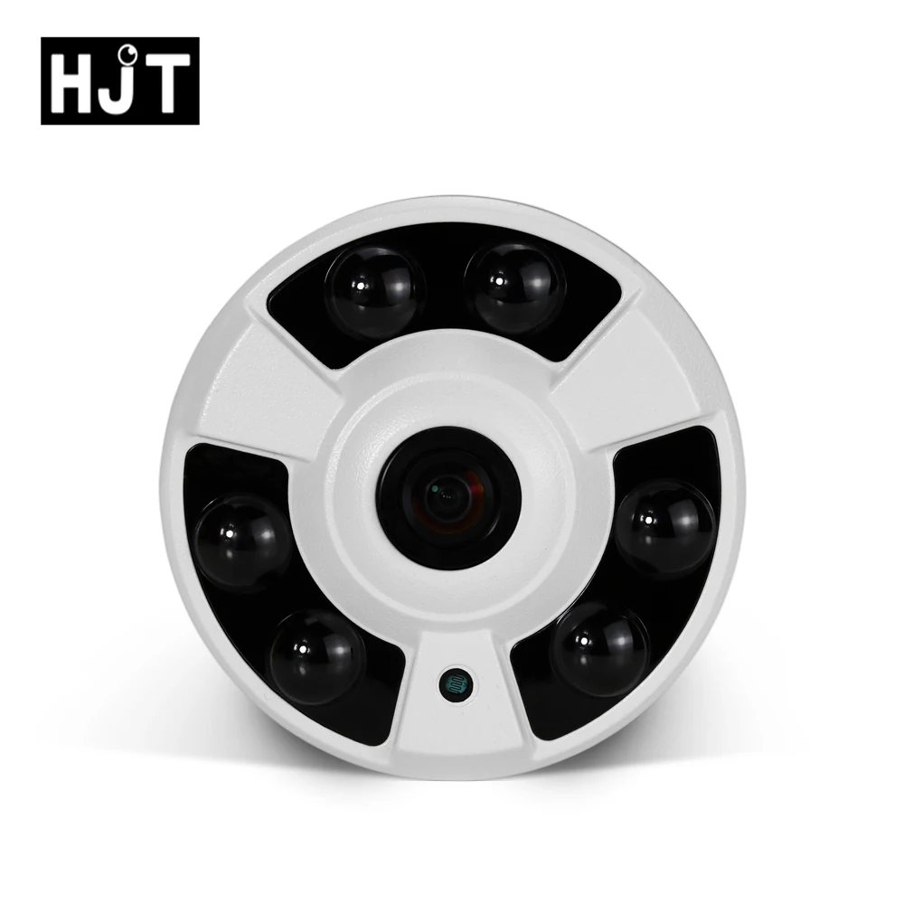 Hjt Full-HD 1080 P 2.0MP Fisheye широкоугольный IP-камера P2P Onvif 2.1 Крытый безопасности RTSP FTP видеонаблюдения Камера поддержка Телефон вид