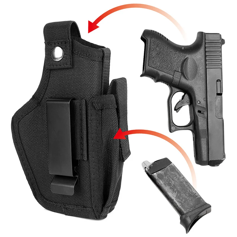 Croppable кобуры пистолет скрытый Пояс металлический зажим кобура страйкбол сумка охотничьи изделия для всех размеров Handguns1