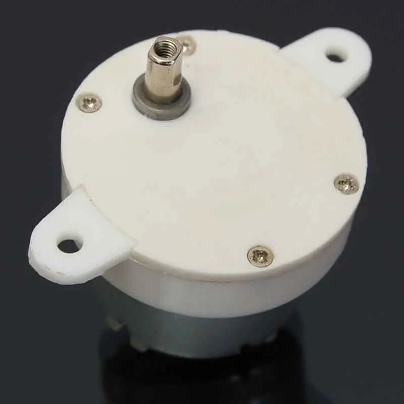 1pc High Torque Cylinder Electric Micro Motor Gear Gearbox Slow Down Mute Motors DC 12V 3 RPM for Handicraft Display Mayitr