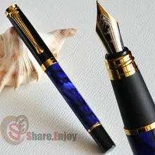 JINHAO 500 Королевская Синяя мраморная тонкая перьевая ручка