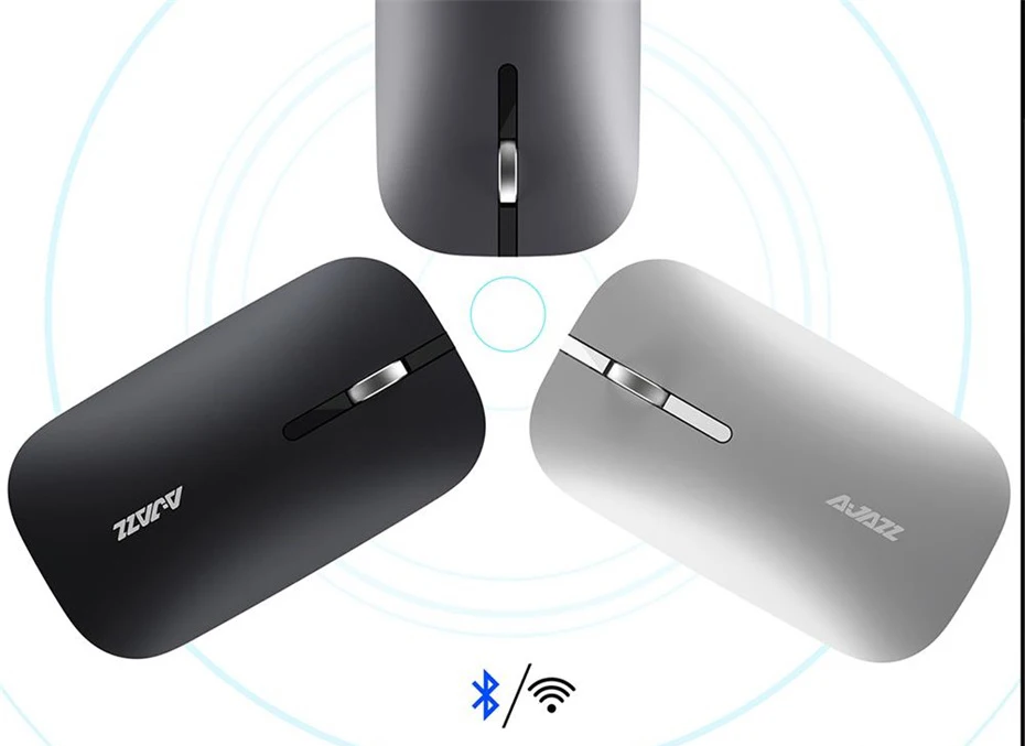 Ajazz I25T mouse bluetooth  2.4G dual mode gaming wireless mouse silent mute thin energy-saving computer mouse gamer mause (6)