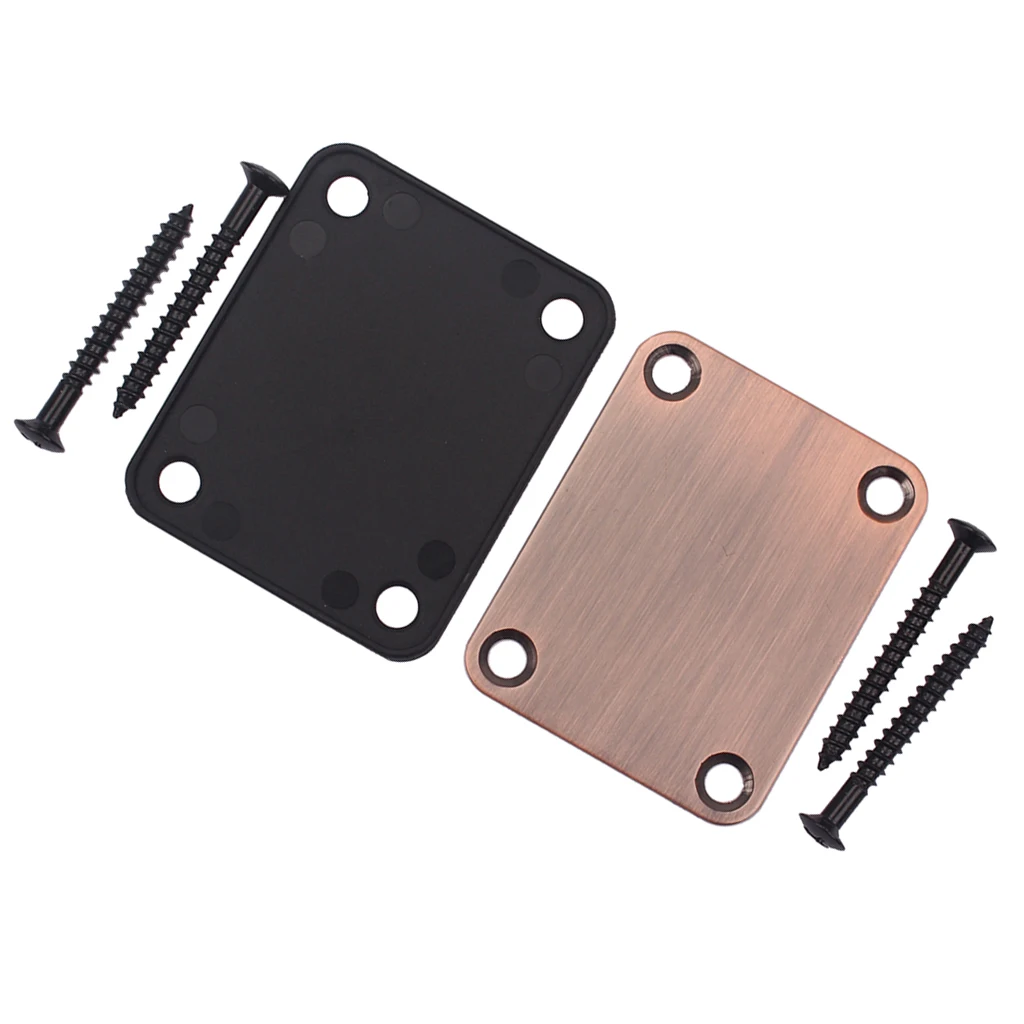 Electric Guitar Steel Neck Plate Stringed Instruments  Guitar Replacement Neck Plate for Tele Telecaster Guitar Neck Joint Board