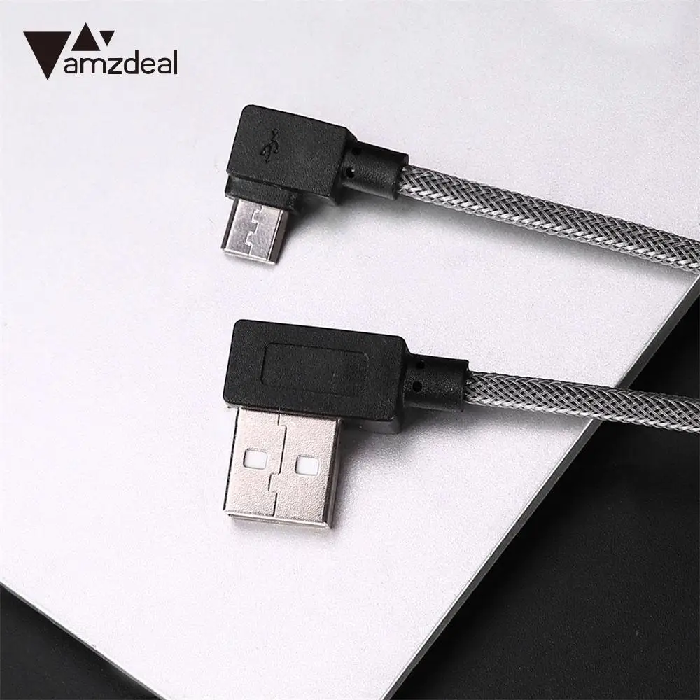 Amzdeal 1 м высокоскоростной нейлоновый Micro 5 Pin USB порт штекер данных кабель для