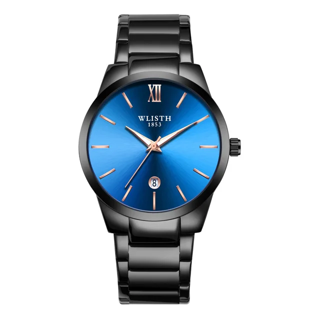 Rose gold studs scale men watches business quartz watches male waterproof watch Rose gold studs scale men watches business quartz watches male waterproof watch