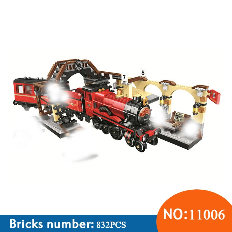 BELA 11006 832 pièces Harry Magic poudlard Express Train Bela blocs de construction compatibles avec 75955 briques jouets pour enfants