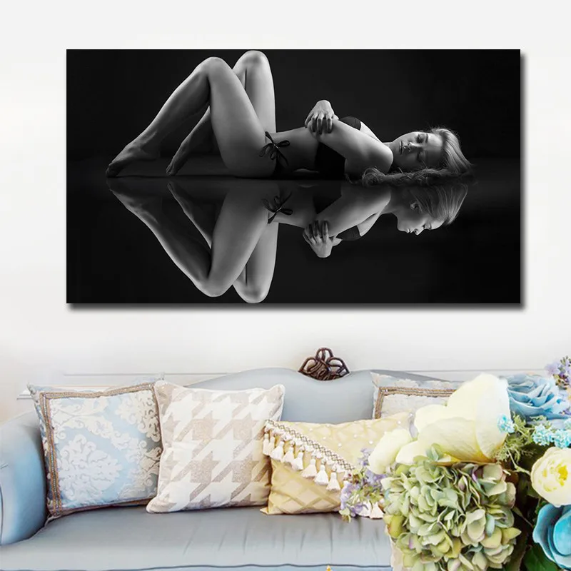 Newest Nude Girl Canvas Painting Wall art Picture for Living Room Decoration Picture No Frame Printed canvas poster prints